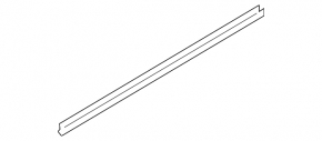 Inner rear right door glass seal for Hyundai Sonata 11-15