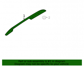 Longitudinal roof rail left Subaru Forester 14-18 SJ