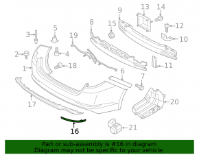 Reflector right Kia Optima 11-13 prerest