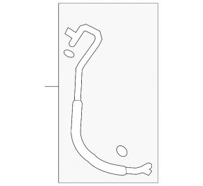 Air conditioning condenser-compressor pipe for a Nissan Murano z51 09-14