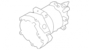 Infiniti M35h Q70 12-18 Hybrid Air Conditioning Compressor