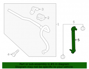 Stabilizer link front left Buick Encore 13-19