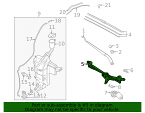 Kia K5 21-26 Windscreen Wiper Trapezoid