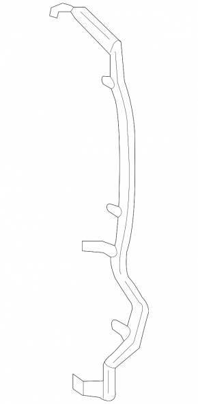 Door seal side rear right Lincoln Nautilus 19-23 front