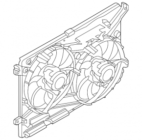 Diffuser radiator shroud assembly Lincoln MKZ 17-20
