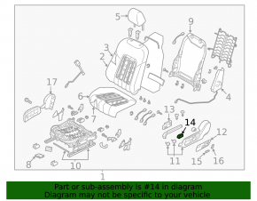 Mazda 6 18-21 driver's seat lumbar support control