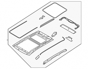 Hatch mechanism frame Ford Edge 15-18