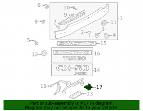 Mazda CX-50 23-25 rear view camera