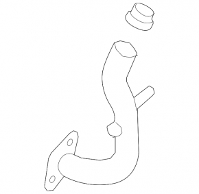 EGR pipe short VW Passat b7 12-14 2.0TDI
