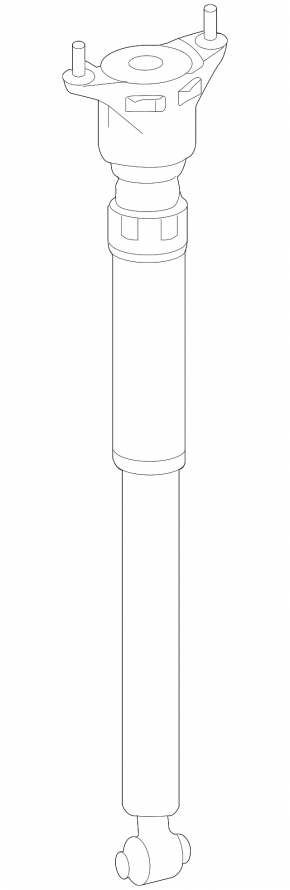 Rear left shock absorber Mercedes CLA 14-19 with support