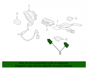 Airbag Sensor Front Left Buick Encore 13-17