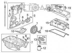 Oil filter housing Honda CRV 12-16