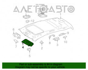 Main visor left Mercedes W164 ML beige
