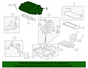 Intake manifold Honda Accord 13-17 3.5