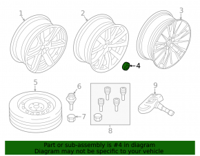 Spare tire spare wheel R18 Volvo XC90 16-16 T125/80R18