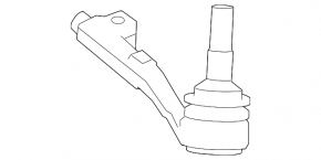 Left steering tip BMW 335i e92 07-13