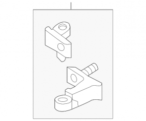 Door hinge lower rear left Audi A6 C8 19-