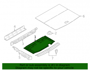 Flooring for the trunk floor of BMW X1 F48 16-22