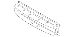Radiator air duct lower BMW 5 F10 14-16