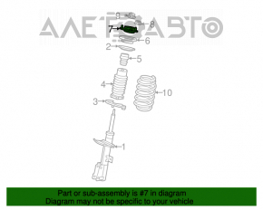 Shock absorber support front left Chrysler 200 11-14