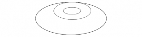 Left rear subframe support washer for Lexus CT200h 11-17