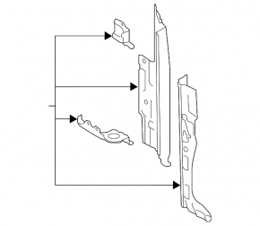 Right side TV bar for Subaru Forester 19-24