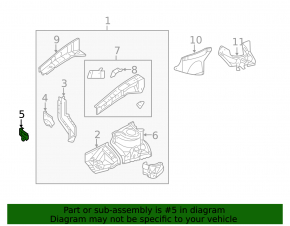 Right wing bracket Toyota Camry v40