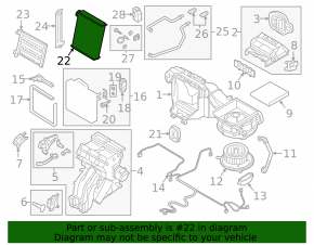 Audi TT 15-23 heater radiator