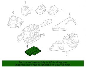 Heated steering wheel module for BMW X5 F15 14-18