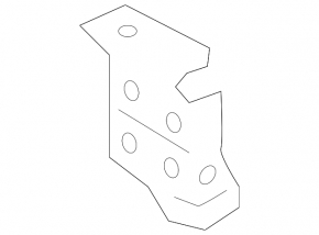 Front left wing bracket Nissan Leaf 18-