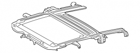 Sunroof assembly for Toyota Prius 50 16-20 gray curtain
