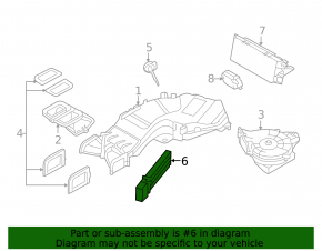 Dry shadow left BMW X5 E70 07-13