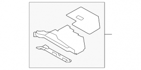 Subaru b9 Tribeca lower passenger footwell trim