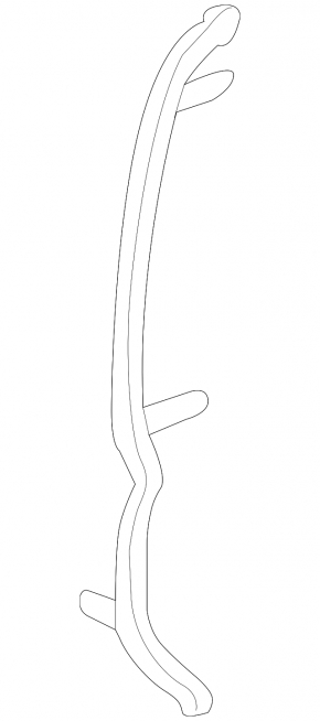 Side door seal, rear left, Lexus LX570 08-21 front