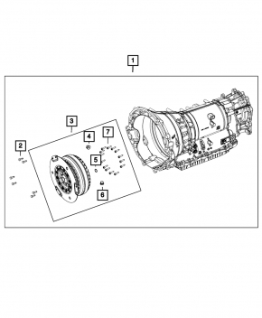 Automatic transmission assembly Dodge Challenger 15-17 5.7 8hp70