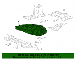 Honda CRV 20-22 hybrid metal engine guard, no insert
