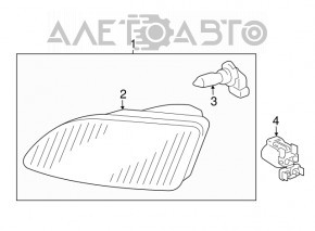 Fog light left Lexus RX300 RX330 RX350 04-09