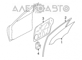 Front right window lifter with motor for Kia Optima 11-15
