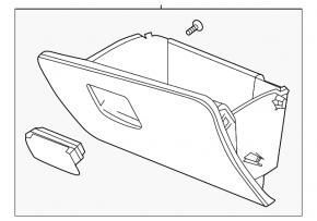 GMC Terrain 18 Glove Box - Black