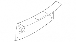 Nissan Leaf 11-12 trunk opening trim, gray