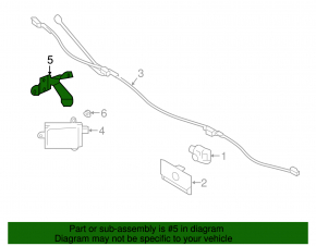 Blind Spot Sensor Bracket Right Subaru Outback 15-17