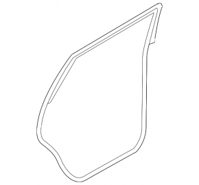 Rear left door seal for Audi Q5 8R 09-17