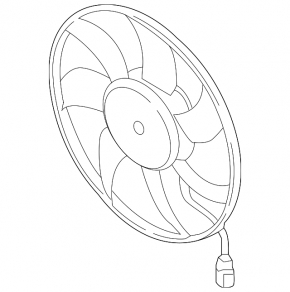 Cooling fan Audi A4 B9 17-24 2.0T, 400W