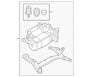 Air Suspension Compressor Porsche Cayenne 958 11-17