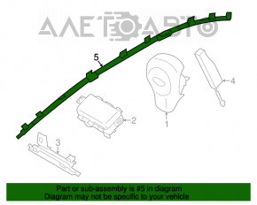 Airbag airbag side curtain left Subaru Impreza 5d 17-23 GK