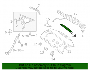 Mercedes W213 E 17-23 black brake light cover