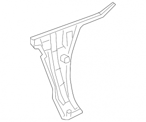 Upper right rear bumper bracket Mercedes S-class W222 14-20