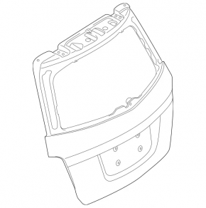 Naked tailgate Mercedes GLC 16-22