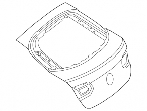 Naked tailgate Mercedes GLC 16-22