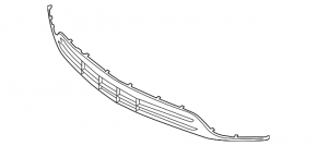Lower grille front bumper Lincoln MKC 15-18 prerest